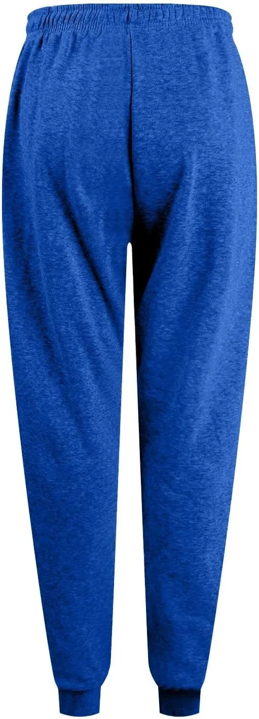 Joggers for Women Casual Fleece Baggy Sweatpants Jogger Pants with Pockets Drawstring Cinch Bottom Sweatpants