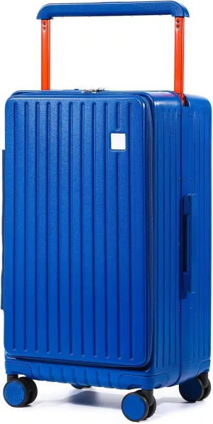 Joyway Hardshell 24 inch luggage with spinner wheels, Lightweight Hardside large checked withTSA Lock(Blue, Checked Luggage-24 Inch)