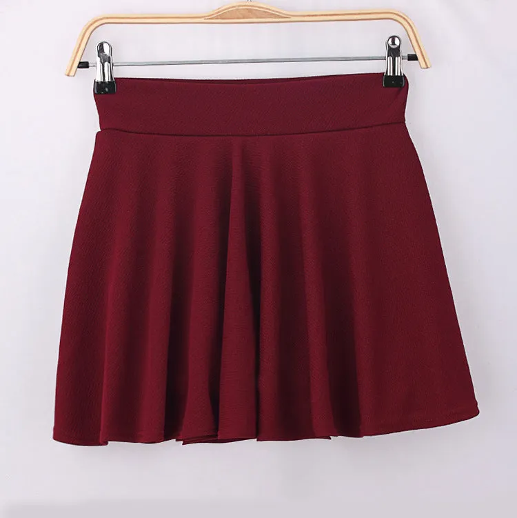Korean A-Line Anti-Exposed High Waist Four Seasons Pleated skirt