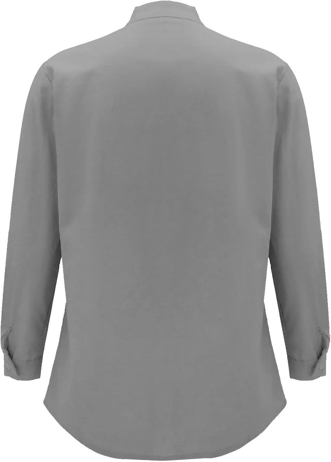 KUIOLYPOER Button Down Linen Shirts for Men Solid Color Casual Long Sleeve Regular Fit Cotton Beach Shirts with Pocket