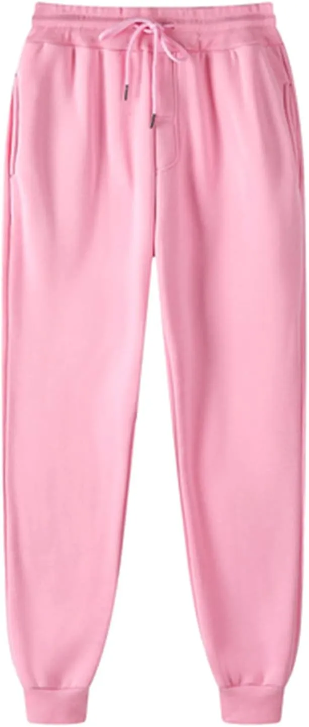 Lastesso Women's Adjustable Tie Knot Sweatpants Casual Solid Cinch Bottom Pants with Pockets Cozy Fall Lounge Trousers