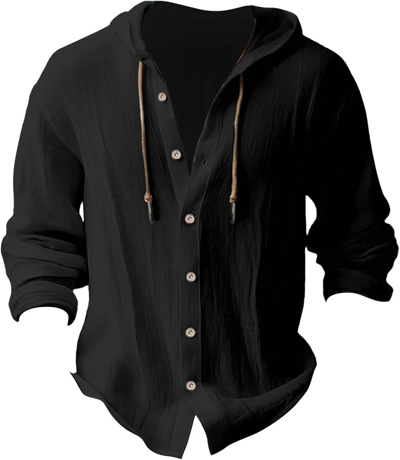 LCMTWX Men's Button Down Shirts Cotton Long Sleeve Long Sleeved Solid Color Cotton Linen Shirt T Shirts for Man Shirts for
