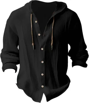 LCMTWX Men's Button Down Shirts Cotton Long Sleeve Long Sleeved Solid Color Cotton Linen Shirt T Shirts for Man Shirts for