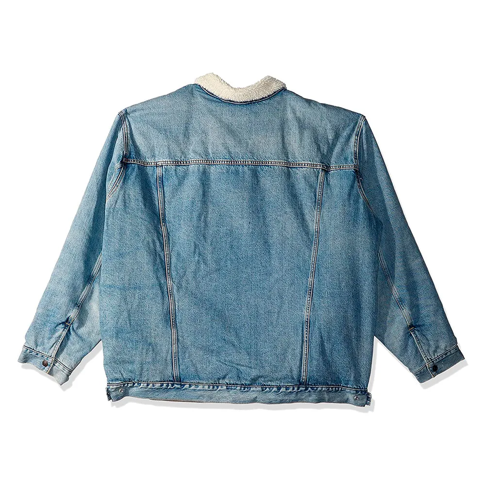 Levi's Men's Jacket Denim Sherpa Lined Insulated Trucker Denim Jacket 38487