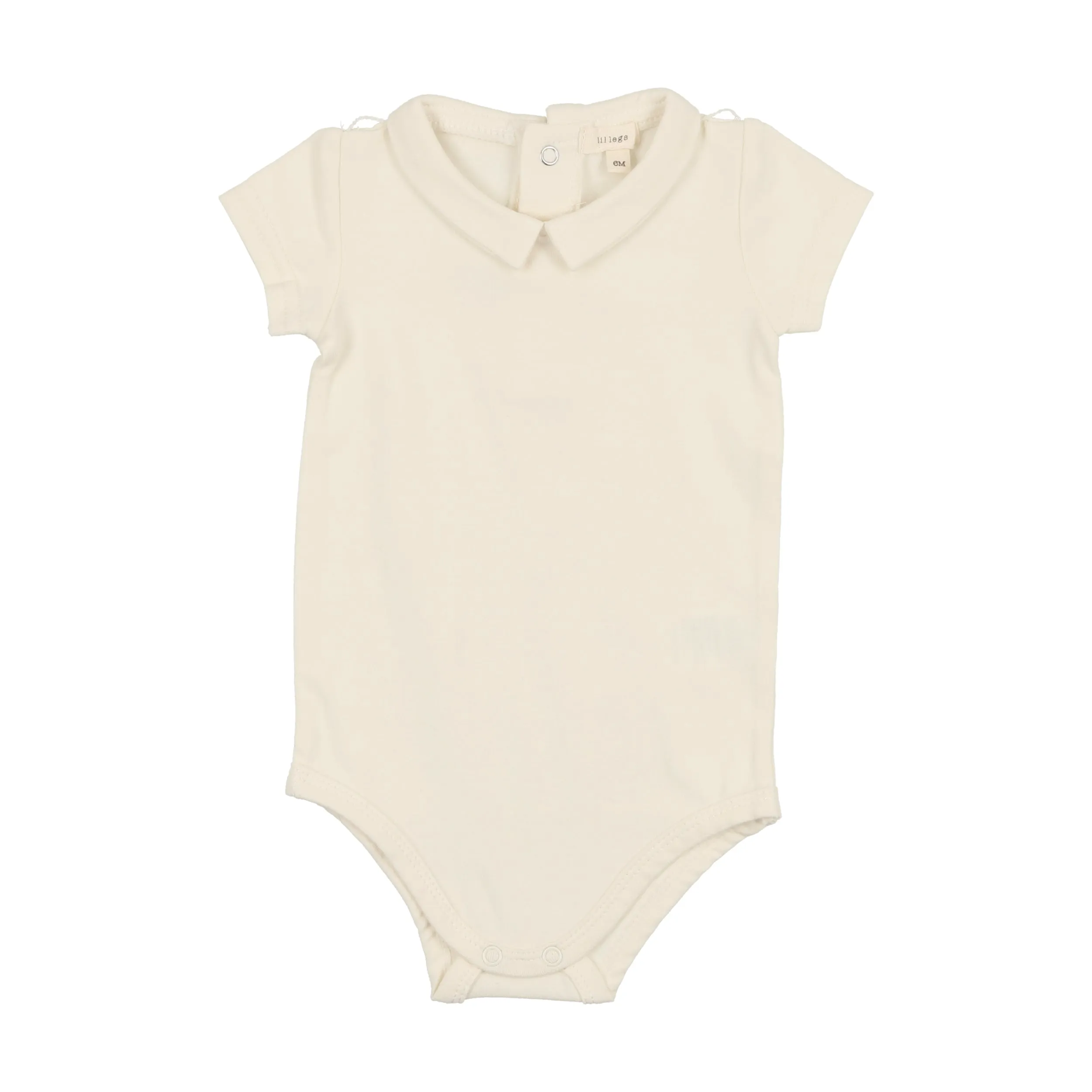 Lil Legs Collar Onesie Cream Collar