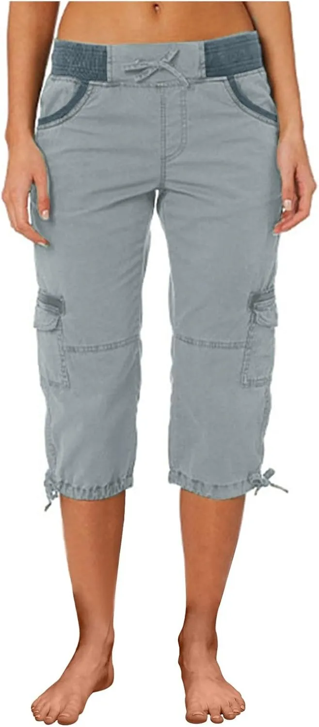 Linen Pants for Women Hight Jeans Stretch Length Waisted Slim Women Women's Jeans Women's Capri Pants High Waist
