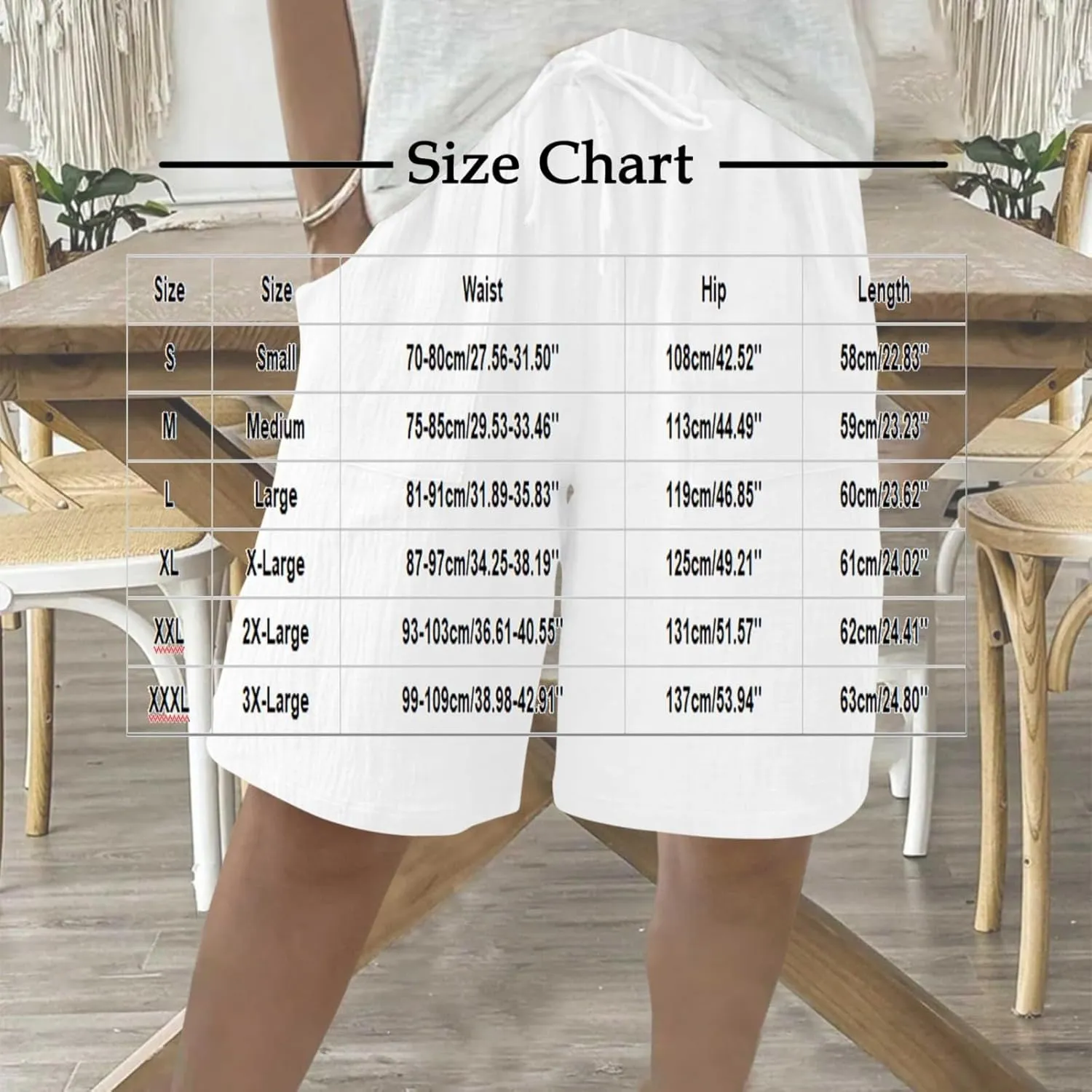 Linen Shorts for Women Knee Length High Waisted Casual Summer 2025 Straight Wide Leg Loose Drawstring Elastic Waist Trouser