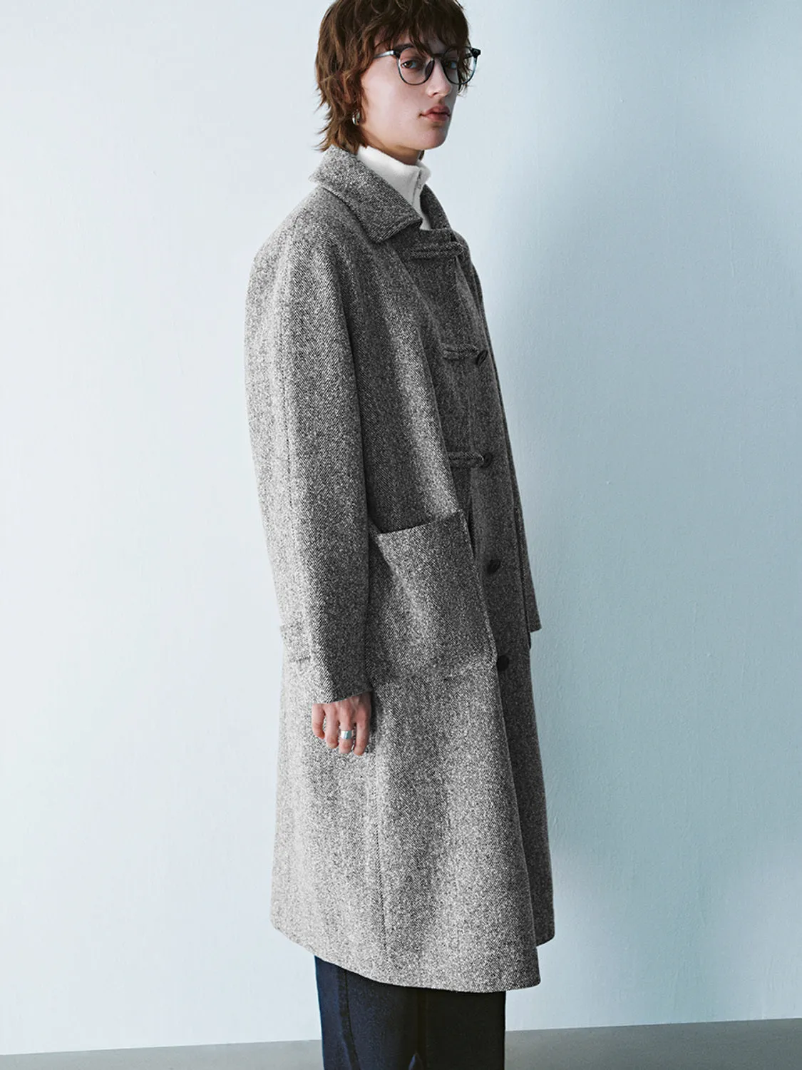 Loose Single Breasted Maxi Coats