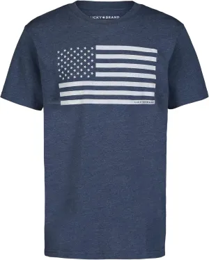 Lucky Brand Boys' Short Sleeve Graphic Crew Neck T-Shirt, Soft, Comfortable, Relaxed Fit