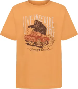 Lucky Brand Boys' Short Sleeve Graphic Crew Neck T-Shirt, Soft, Comfortable, Relaxed Fit