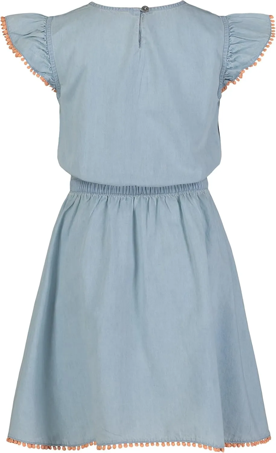 Lucky Brand Girls' Short Sleeve Denim Chambray Shirt Dress