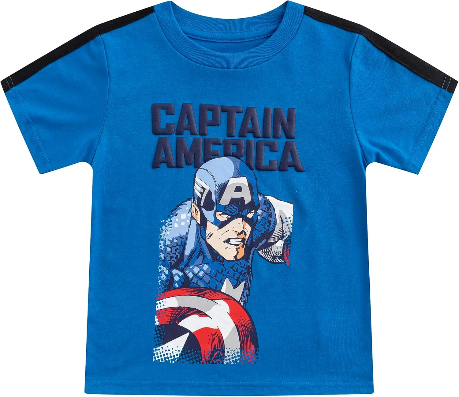 Marvel Little Avengers Boy's 4-Pack Superhero Short Sleeve Tee Shirt Set