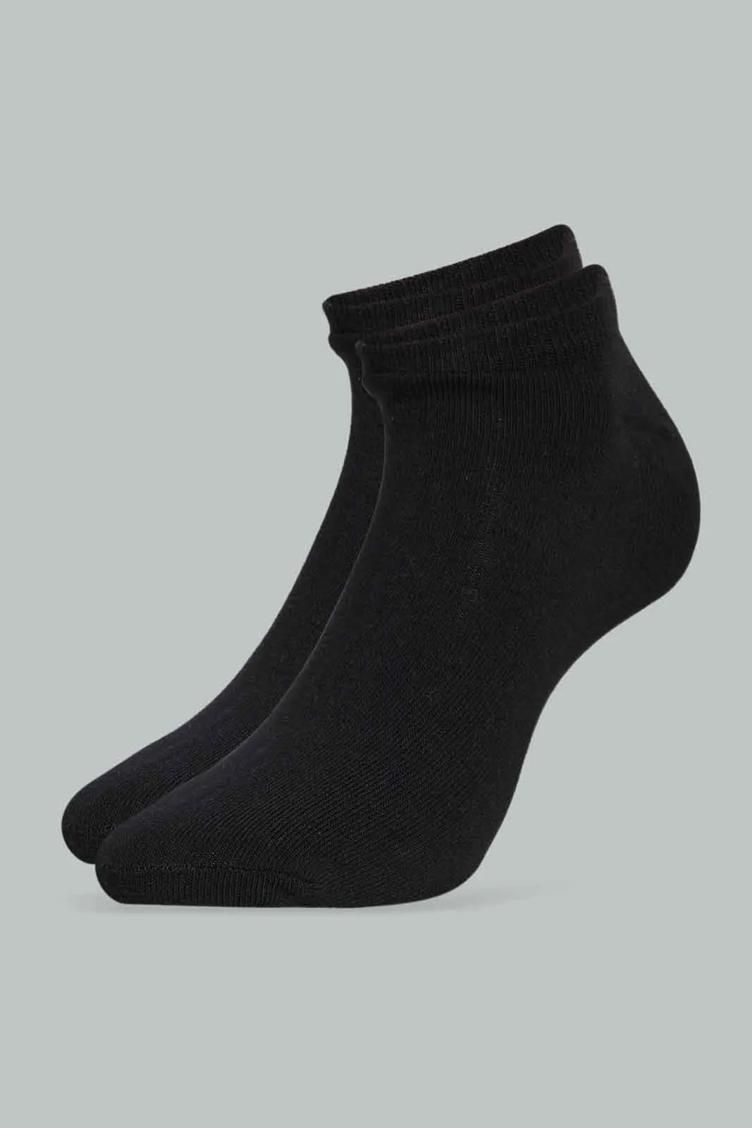 Men Black Ankle Socks (Pack of 3)
