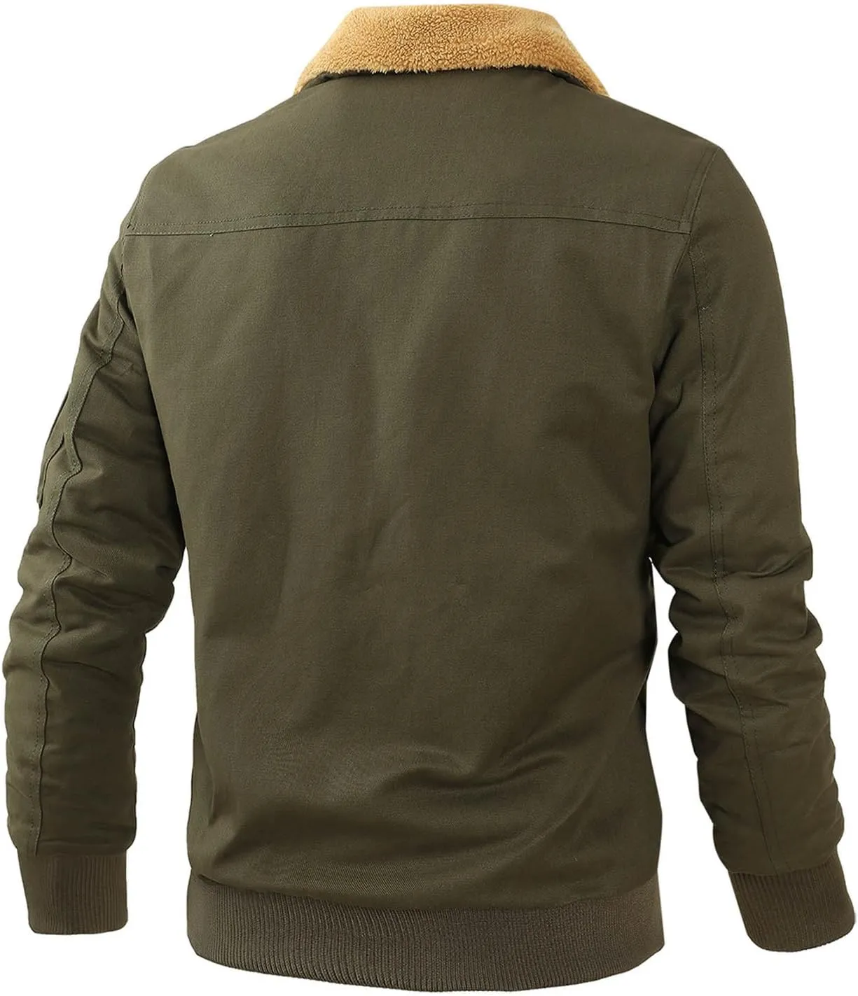 Men Casual Pure Color Fashion Turn-down Collar Down Button Cardigan Warm Cotton Jacket,2024 Big and Tall For Men