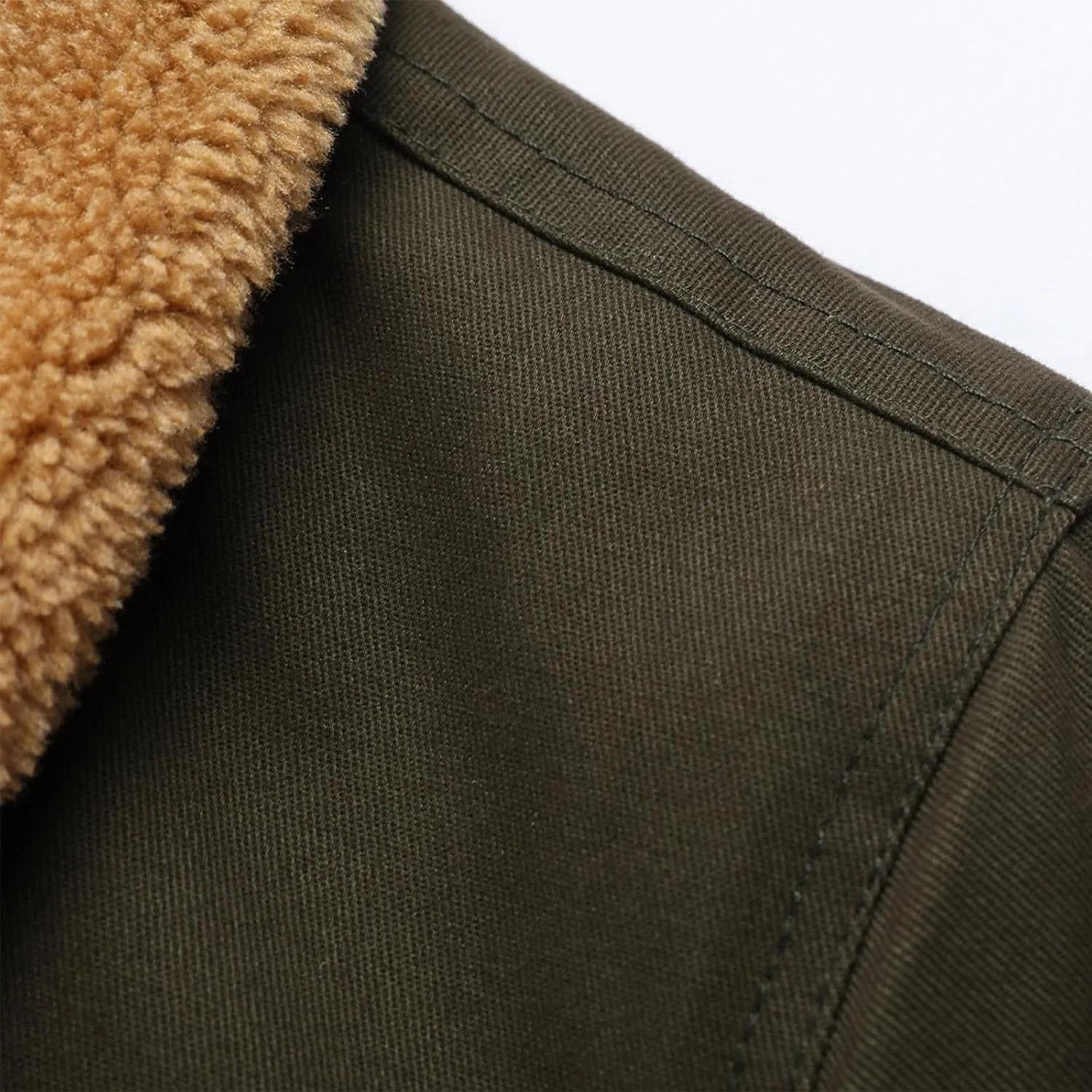 Men Casual Pure Color Fashion Turn-down Collar Down Button Cardigan Warm Cotton Jacket,2024 Big and Tall For Men