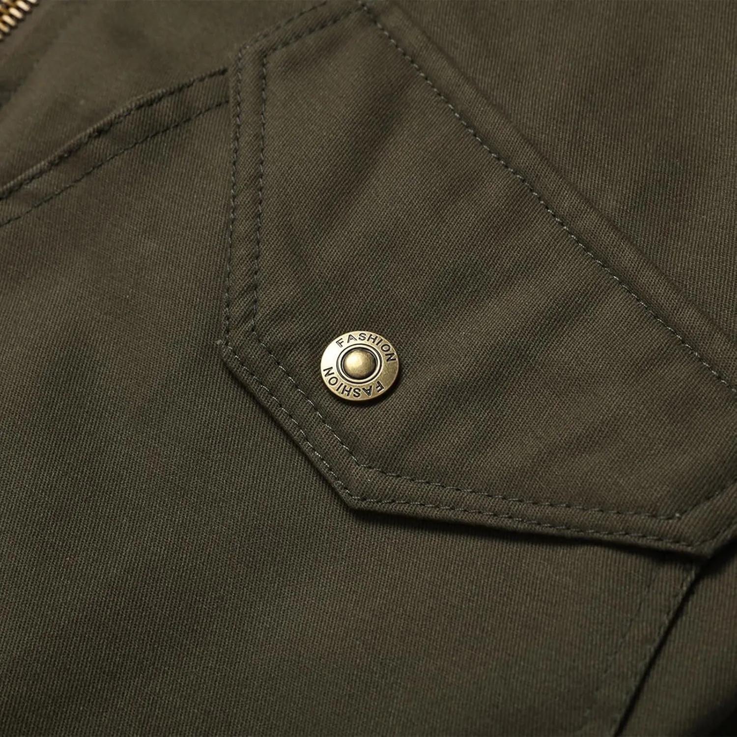 Men Casual Pure Color Fashion Turn-down Collar Down Button Cardigan Warm Cotton Jacket,2024 Big and Tall For Men