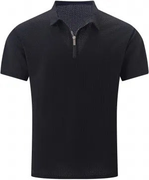 Men Polo Shirts Short Sleeve,Collared Dress Shirt Slim Fit Formal Breathable Trendy Lightweight for Workout Casual Golf Shirt