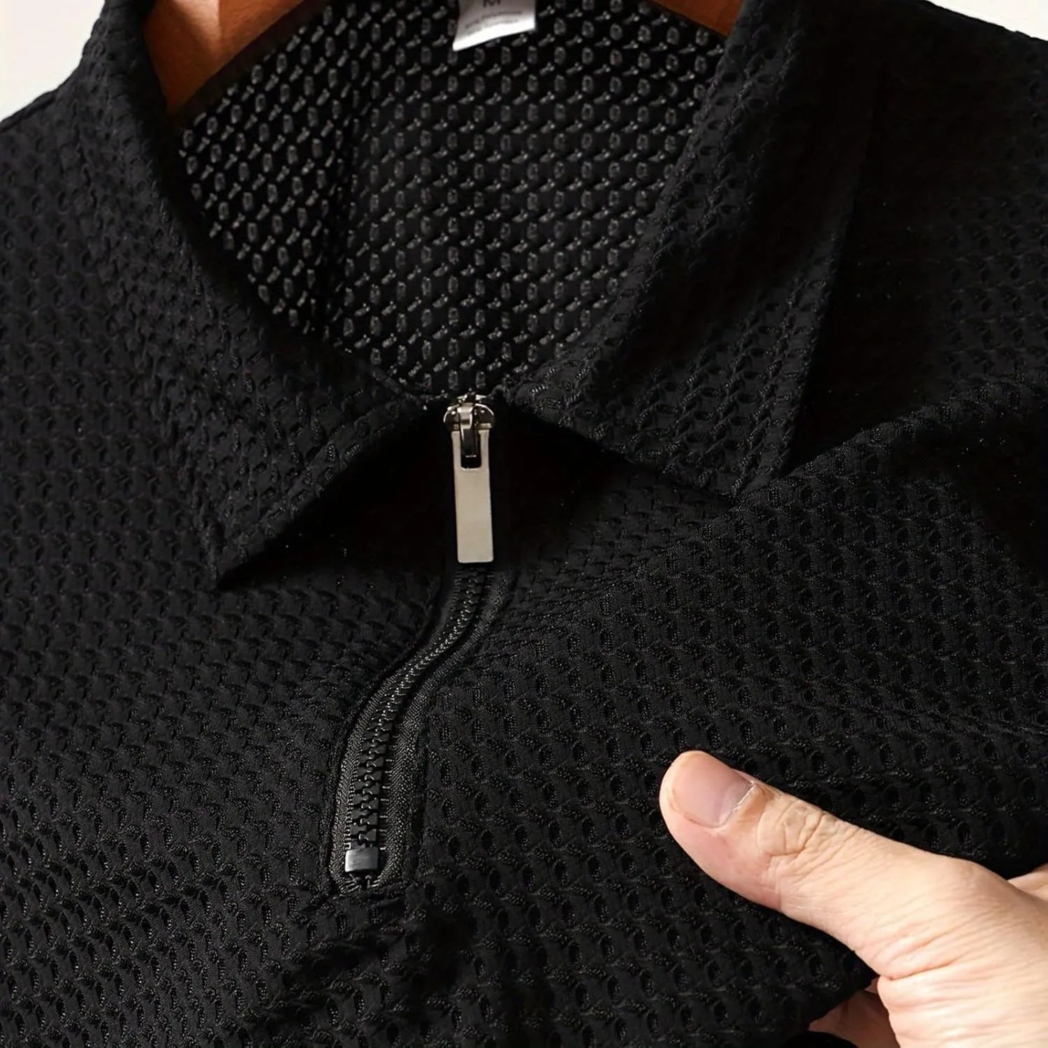 Men Polo Shirts Short Sleeve,Collared Dress Shirt Slim Fit Formal Breathable Trendy Lightweight for Workout Casual Golf Shirt