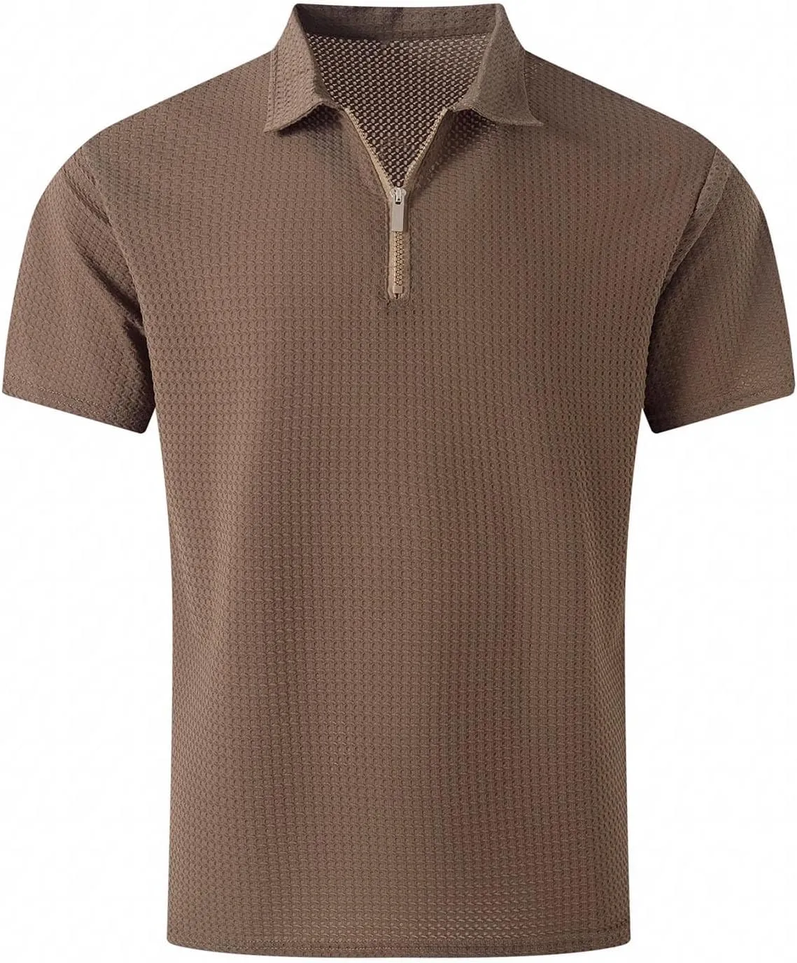 Men Polo Shirts Short Sleeve,Collared Dress Shirt Slim Fit Formal Breathable Trendy Lightweight for Workout Casual Golf Shirt