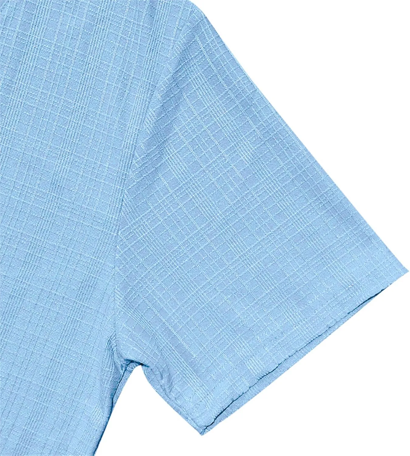 Men Viscose Pajama Top Button Up for Sleep, or Casual V Neck Short Sleeve, Breathable Summer Cardigan Style