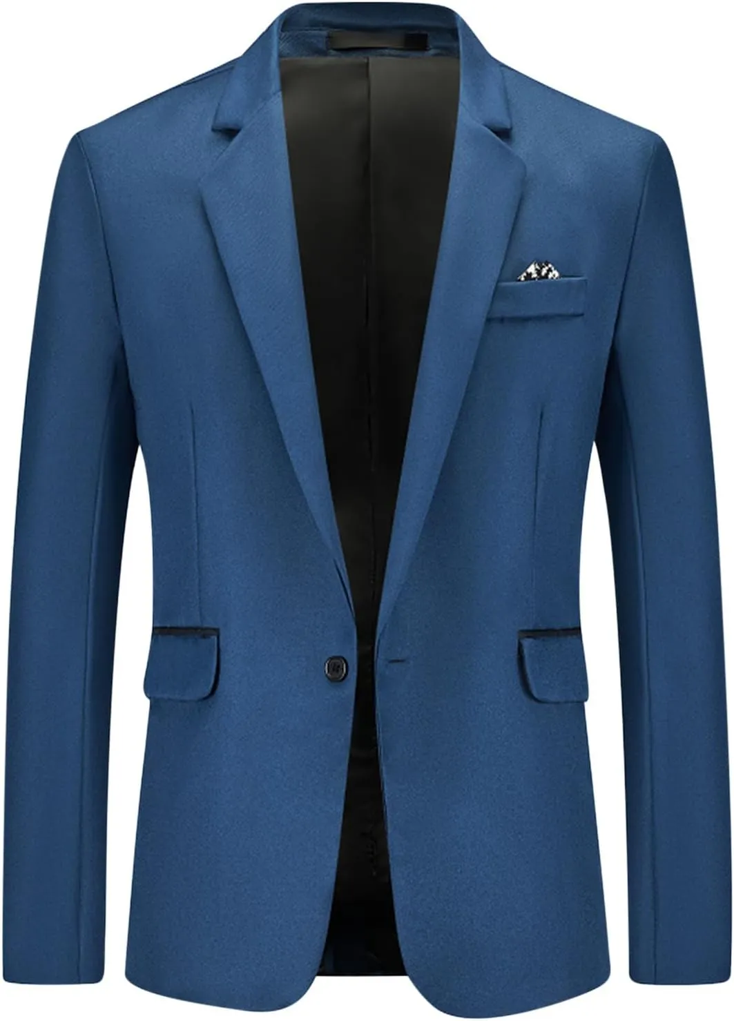 Men's Business Casual Blazer Jacket Slim Fit Lightweight One Button Suit Jackets for Dinner Prom Wedding Party