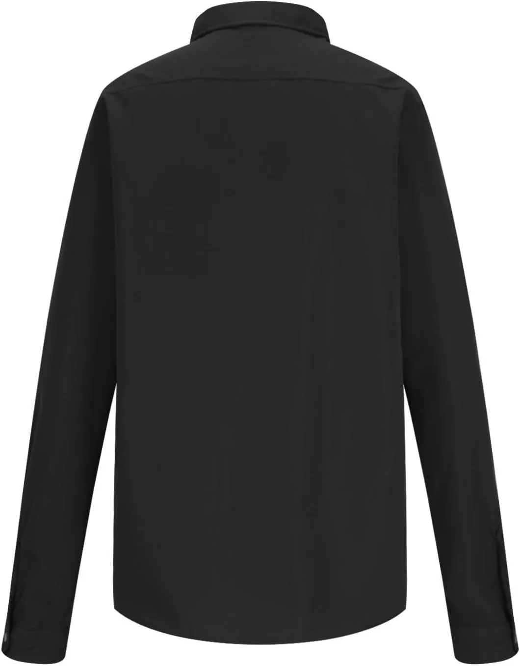 Men's Button Down Long Sleeve T Shirt Collared Fall Fashion Shirts Loose Casual Tops with Pockets