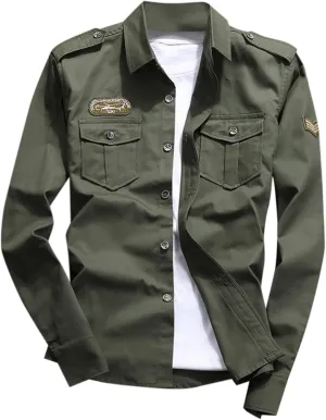 Men's Button Down Shirt 2024 Casual New Handsome Men's Slim Fitting Long Sleeved Pure Cotton Shirt Trend