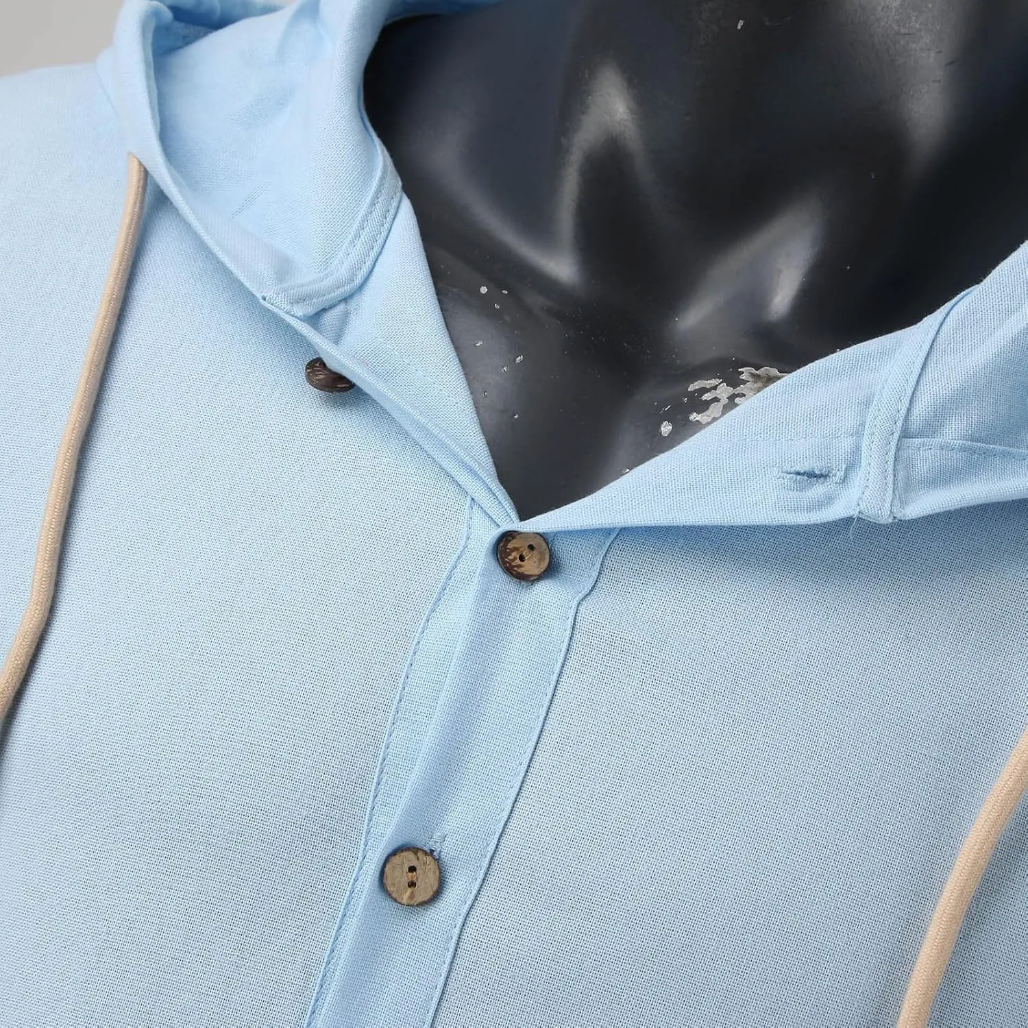 Men's Casual Button Cardigan Long Sleeve Stylish Hoodies Button Down Shirt Henley Shirt Breathable Sweatshirt