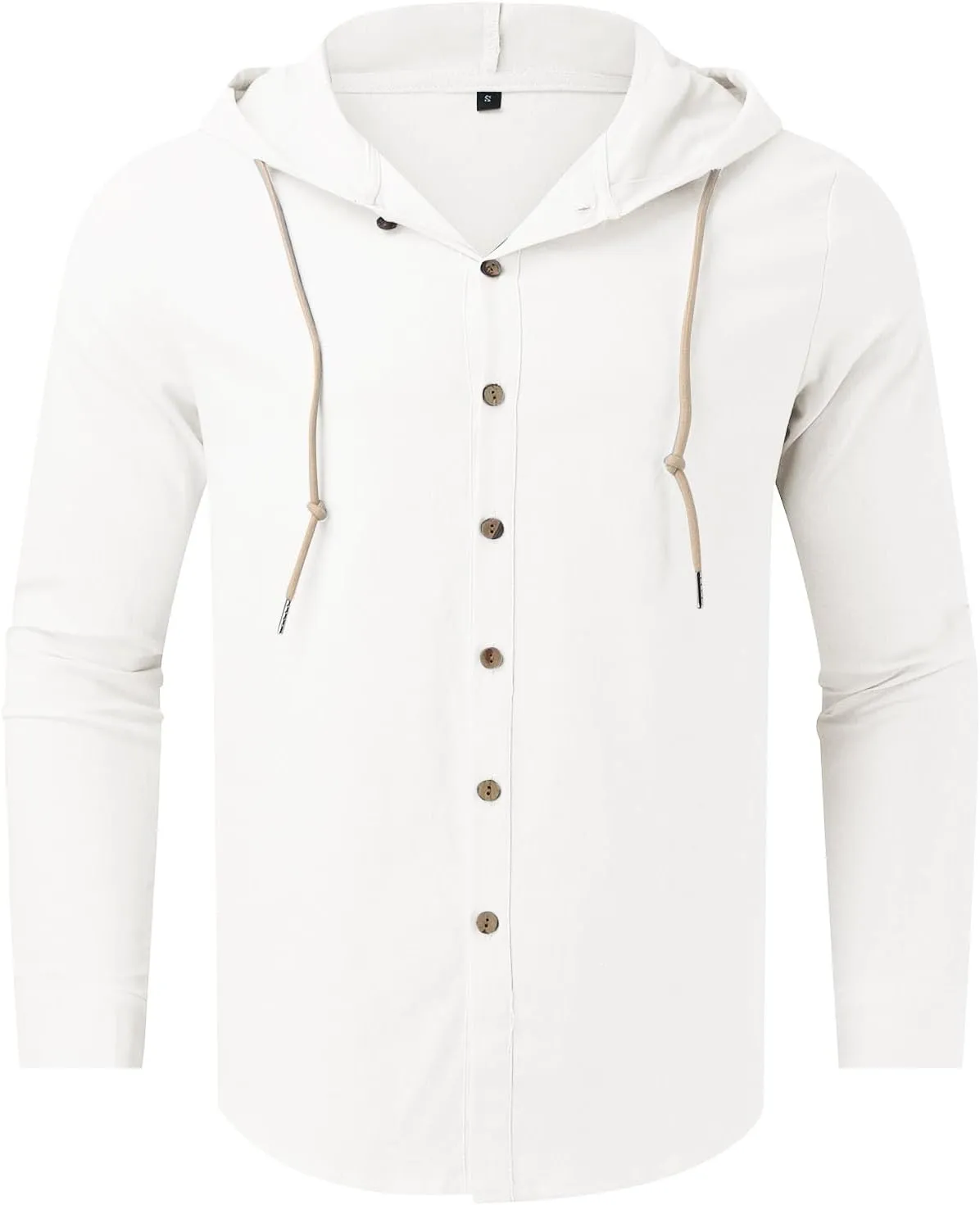 Men's Casual Button Cardigan Long Sleeve Stylish Hoodies Button Down Shirt Henley Shirt Breathable Sweatshirt