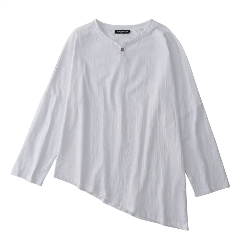 Men's Casual Cotton Linen Shirt | Plus Size