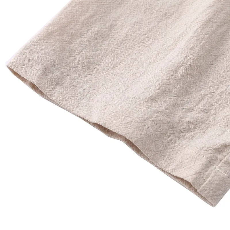 Men's Casual Cotton Linen Shirt | Plus Size