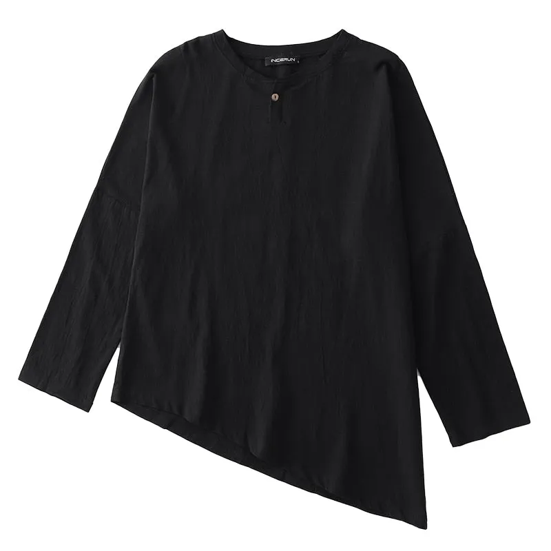 Men's Casual Cotton Linen Shirt | Plus Size