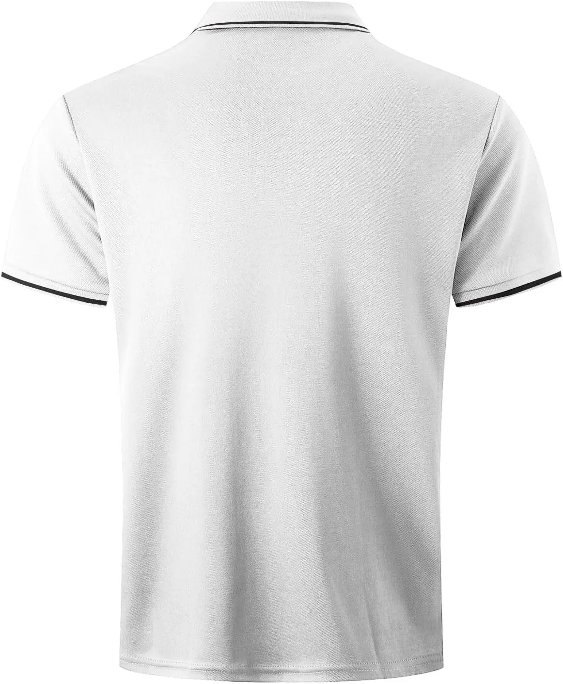 Mens Casual Polo T Shirt Zipper Button Pullover Tops Patchwork Short Sleeve Blouse Classic Golf Shirt