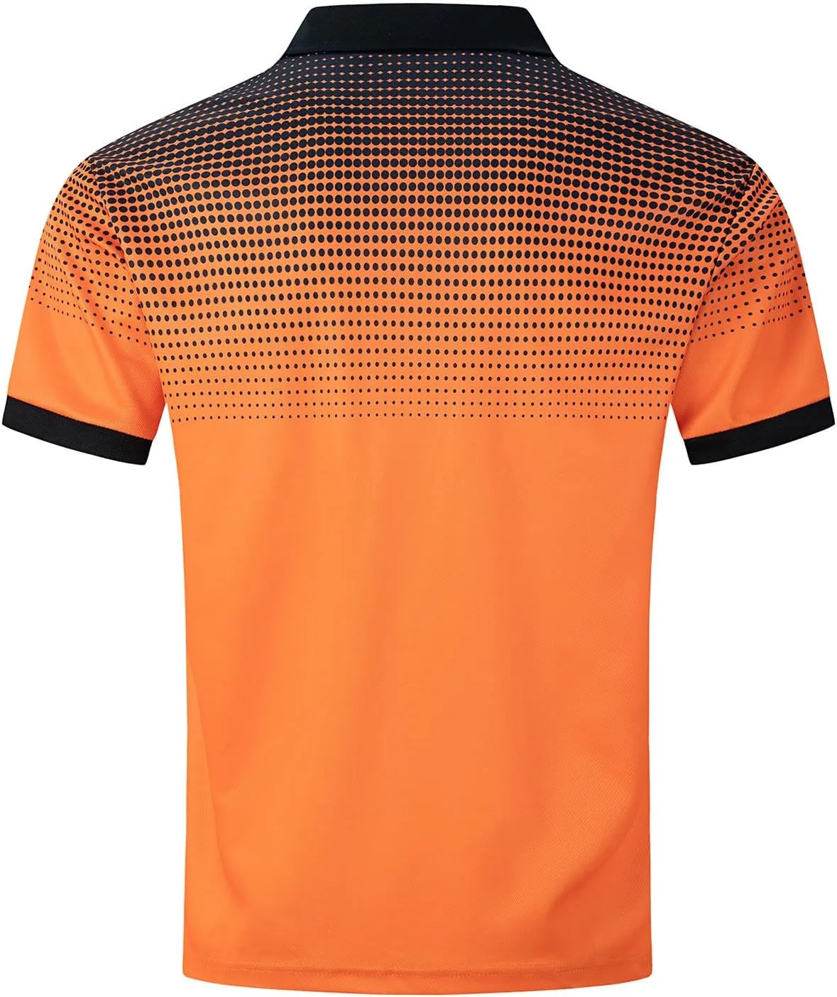 Mens Casual Polo T Shirt Zipper Button Pullover Tops Patchwork Short Sleeve Blouse Classic Golf Shirt