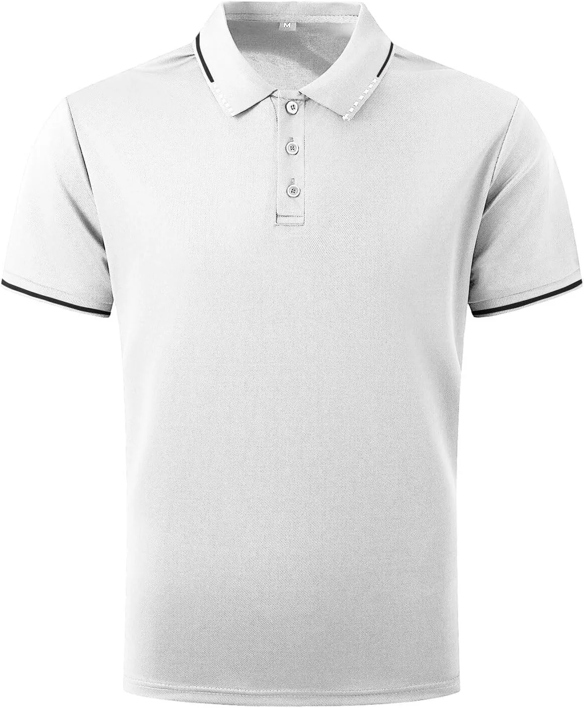 Mens Casual Polo T Shirt Zipper Button Pullover Tops Patchwork Short Sleeve Blouse Classic Golf Shirt