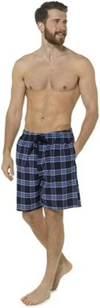 Mens Checked Lounge Shorts (Pack Of 2)