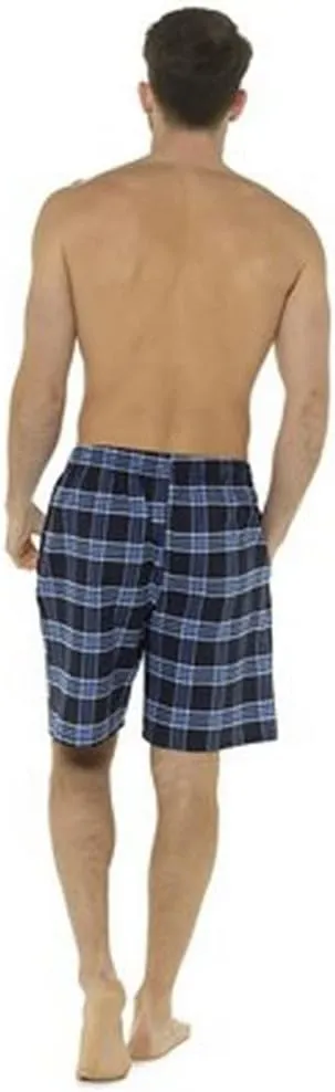Mens Checked Lounge Shorts (Pack Of 2)