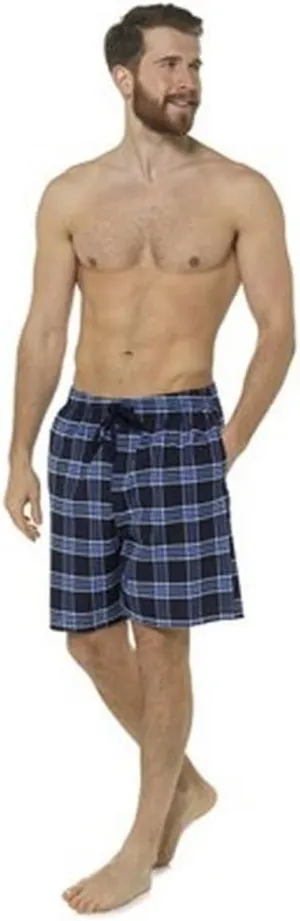 Mens Checked Lounge Shorts (Pack Of 2)