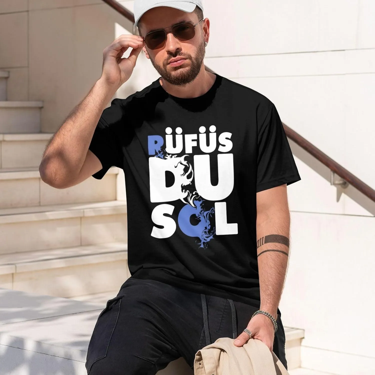 Men's Cotton Short Sleeve Crewneck T-Shirt Fashion Graphic Tee Shirts Tops