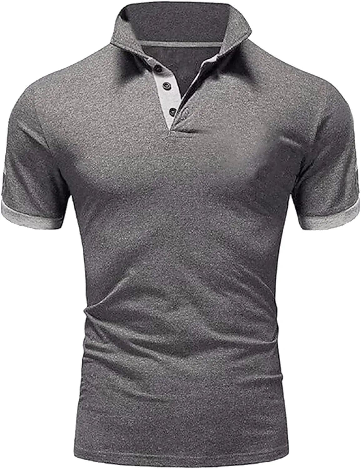 Men's Cotton Sleeve Summer Casual Tops Men's T Shirts Athletic Golf Polo Mens Short Sleeve Shirts Mens Henley