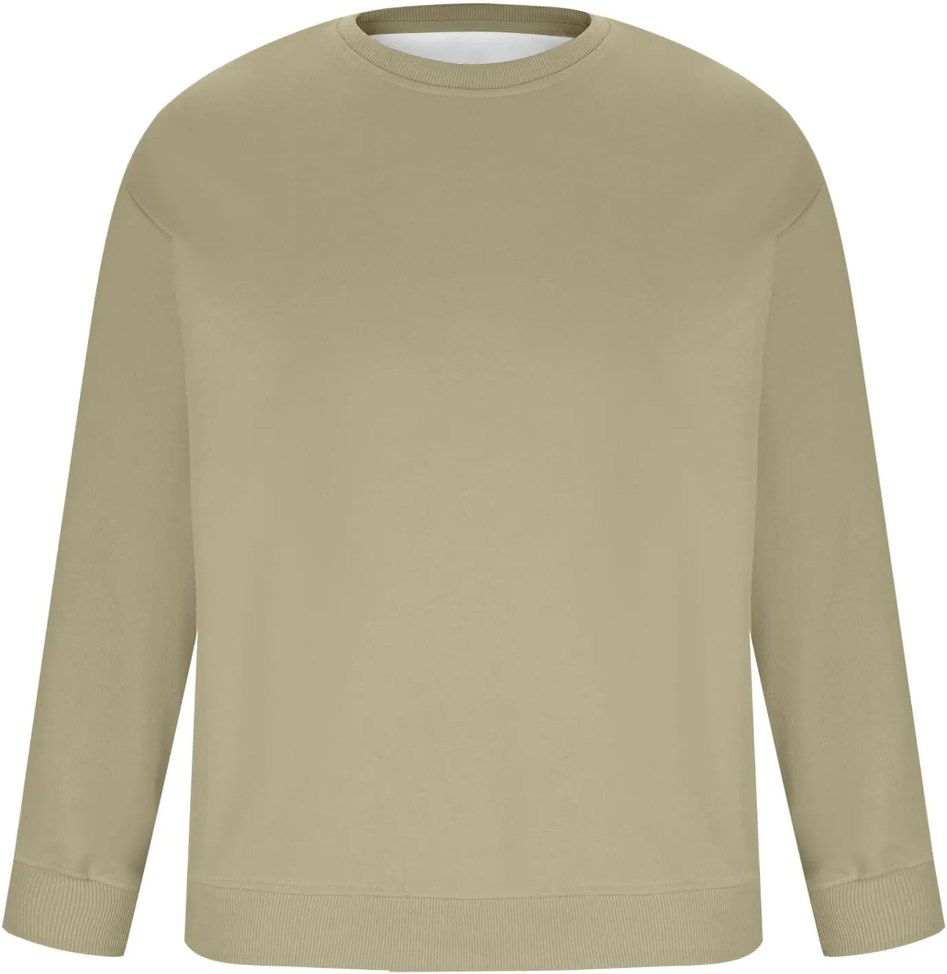 Mens Crewneck French Terry Sweatshirts Lightweight Casual Long Sleeve Pullover Basic Solid Workout Shirts Sweaters