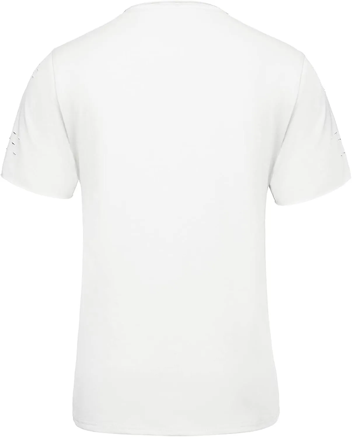 Men's Distressed T-Shirt Short Sleeve Ripped Crew Neck Fashion Hip Hop Streetwear Grunge Vintage Casual Tee