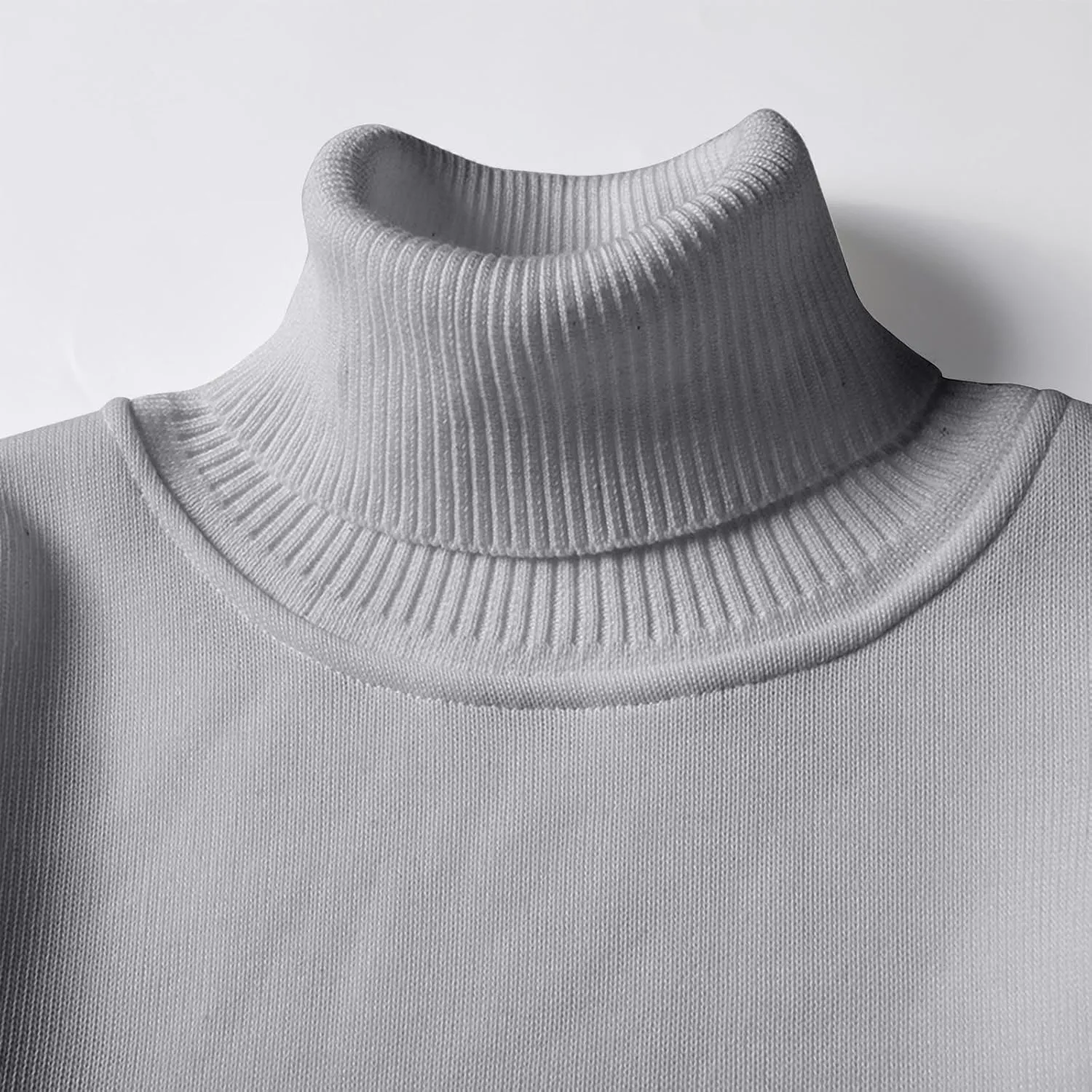 Men's Fleece Lined Thermal Turtleneck Sweater Oversized Long Sleeve Casual Pullover Jumper Tops Knitted Sweaters 2025