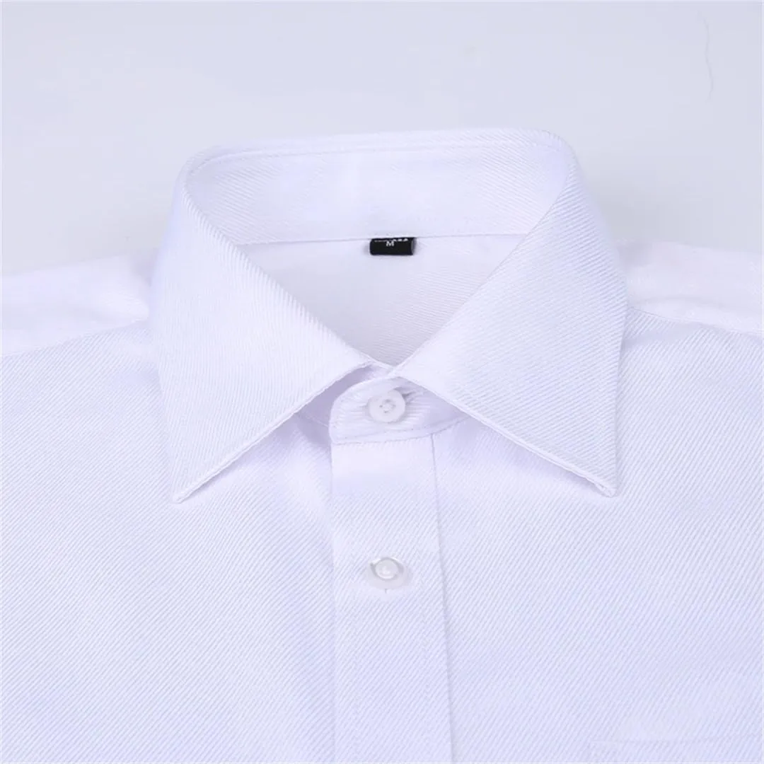 Men's French Cufflinks Business Dress Shirts Long Sleeves