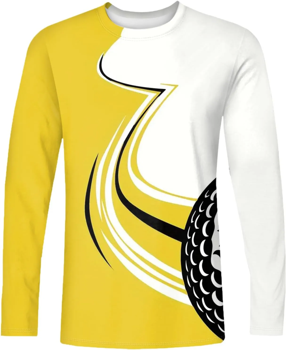 Mens Graphic T-Shirts Fall Casual Crew Neck Shirt Long Sleeve Designer Vintage Clothing