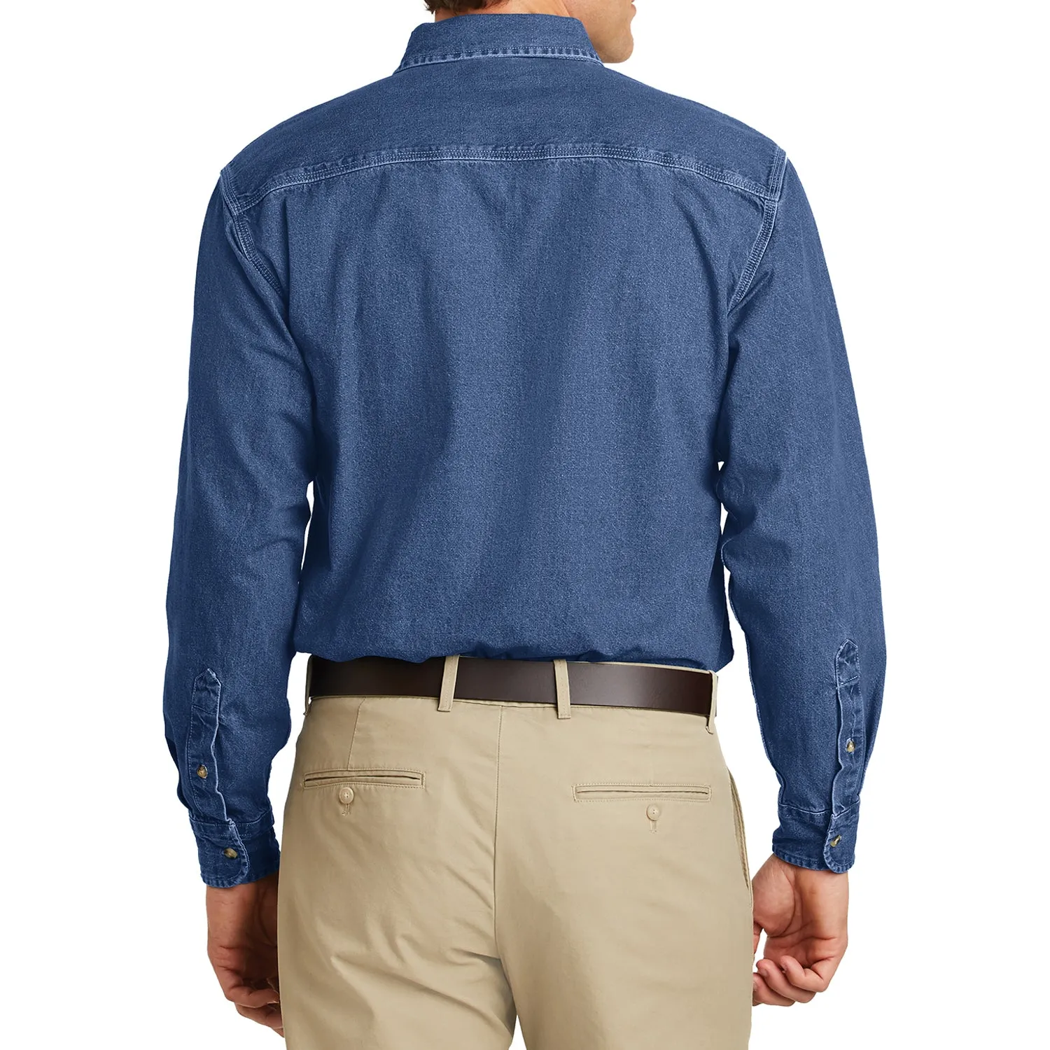 Men's Long Sleeve Heavyweight Denim Shirt