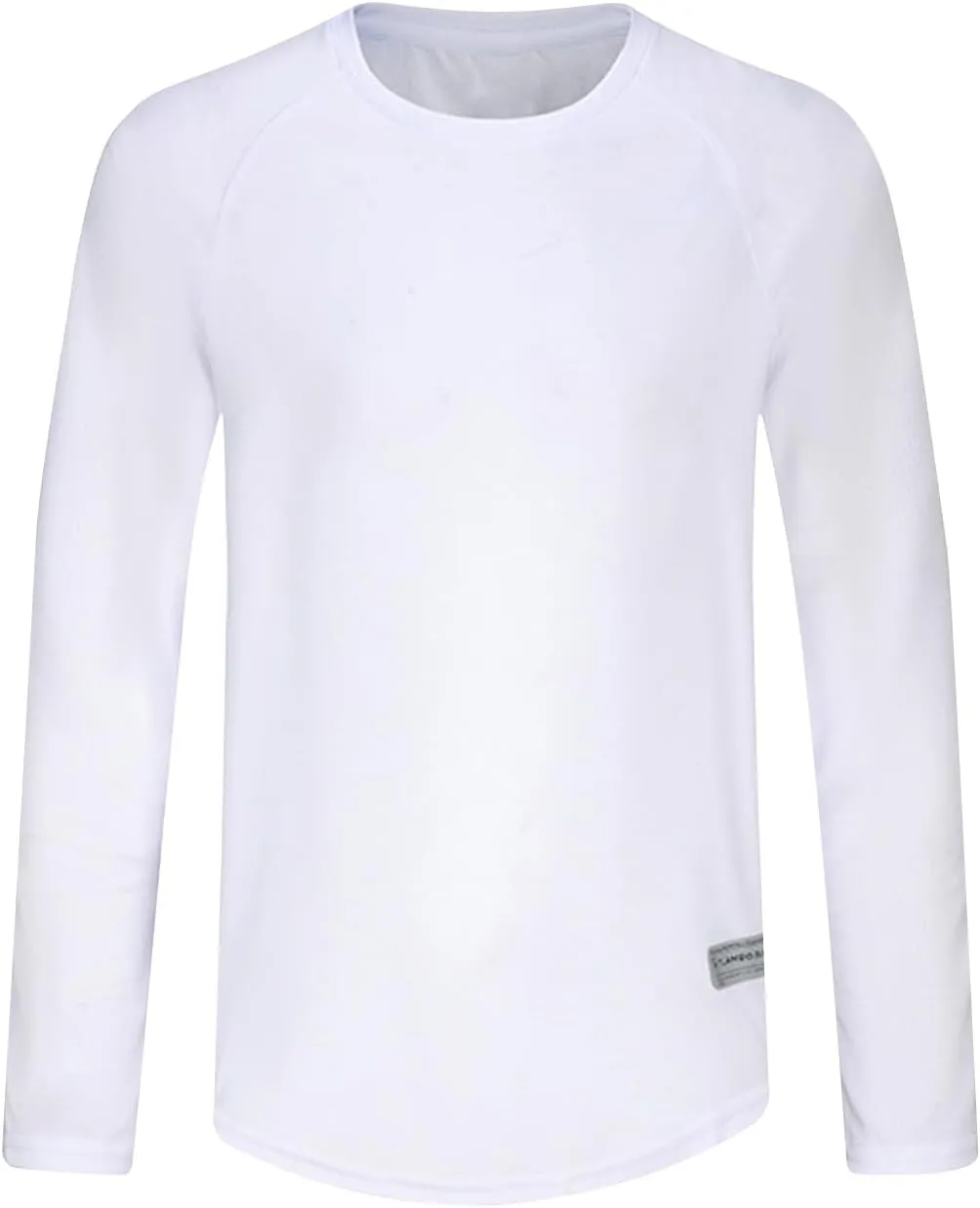 Men's Long Sleeve Pullover Quick Dry UPF 50  UV Swim Sun Shirt Running Fishing Workout Tee Outdoor Training Tops