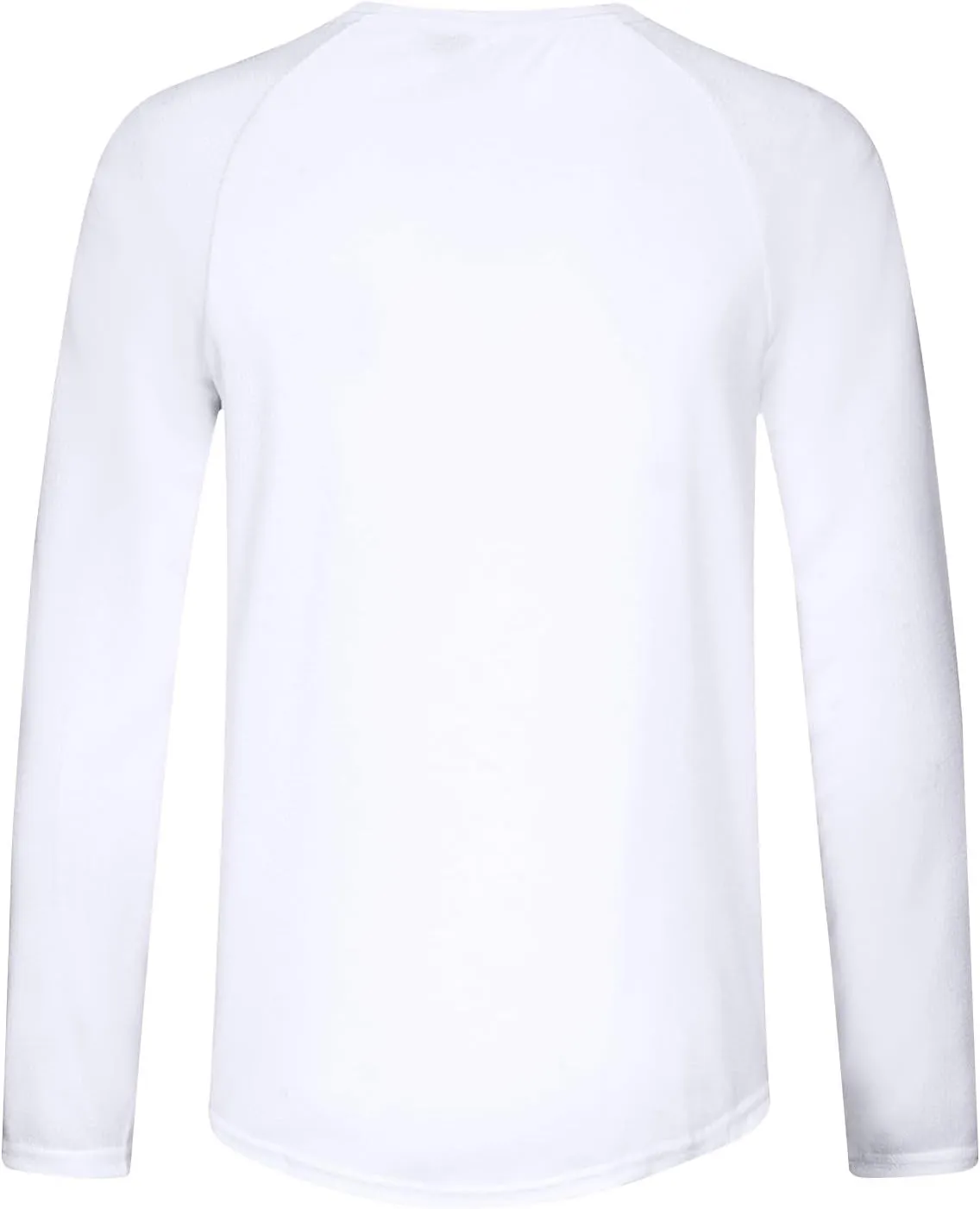 Men's Long Sleeve Pullover Quick Dry UPF 50  UV Swim Sun Shirt Running Fishing Workout Tee Outdoor Training Tops