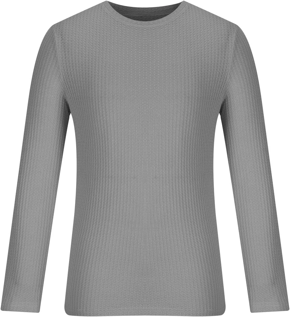Mens Long Sleeve Shirts Casual Solid Crewneck Sweatshirt Causal Stylish Solid Gym Workout Tee Tops Pullover Shirt
