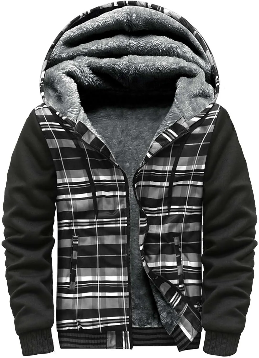 Men's Outerwear Jackets & Coats Hunting Hoodies for Men Mens Sherpa christmas of gifts for Husband From Wife Gifts for Papa christmas of gifts for Wife Father Gifts